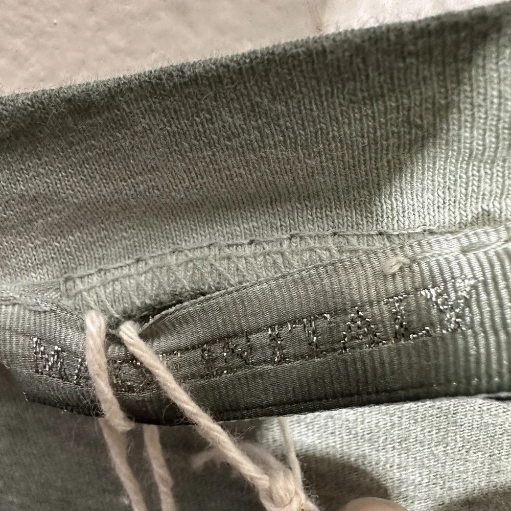 MADE IN ITALY Women's L Big Star Crewneck Long Sleeve Top Green - Picture 6 of 7